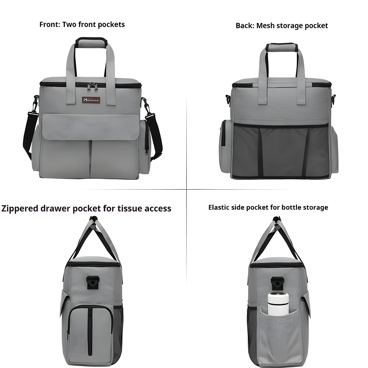 Pet Travel Bag with Bowls