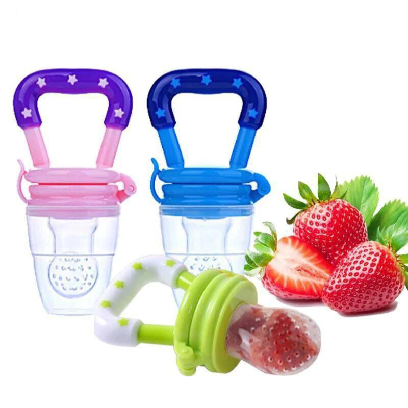 3x Silicone Baby Fruit Feeder