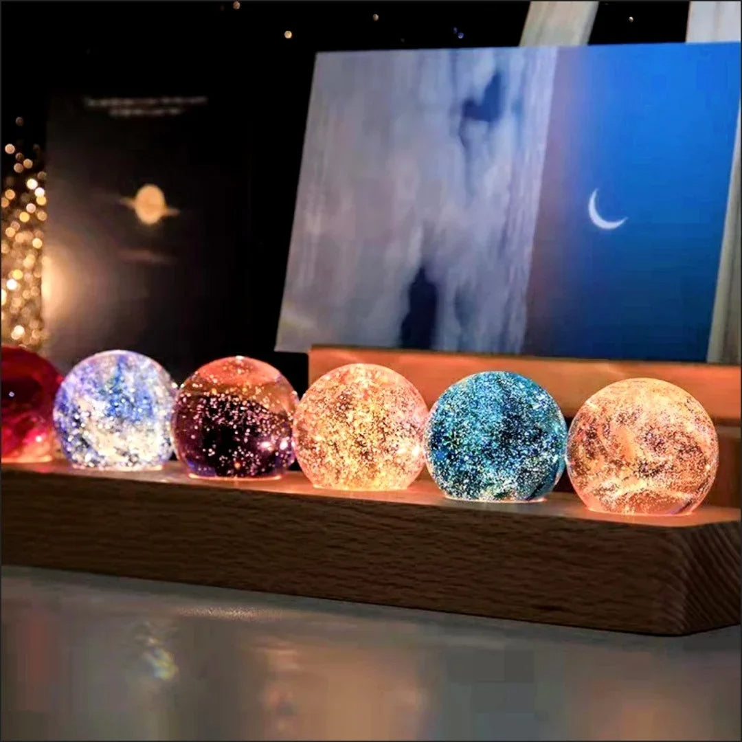 7-Color Glass Crystal Balls