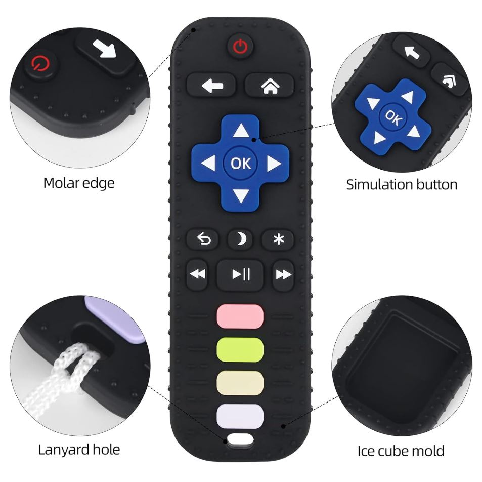 Silicone Remote-Shaped Baby Teether